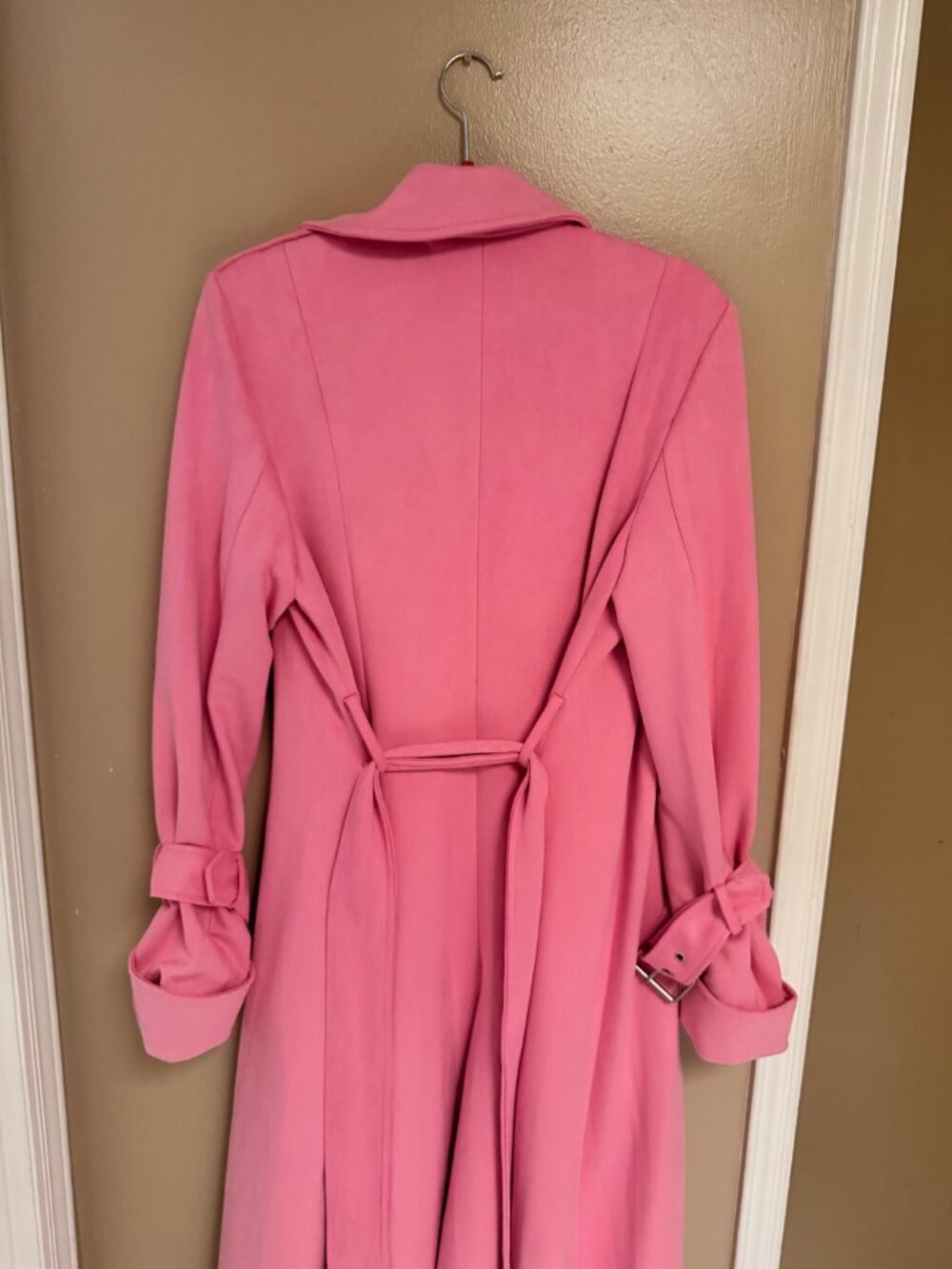 Fashion Nova Pink Suede Jacket M - Picture 6 of 8